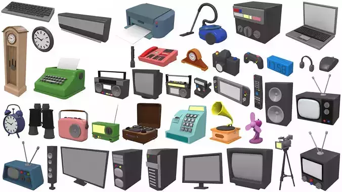 Cartoon household props pack vol 2