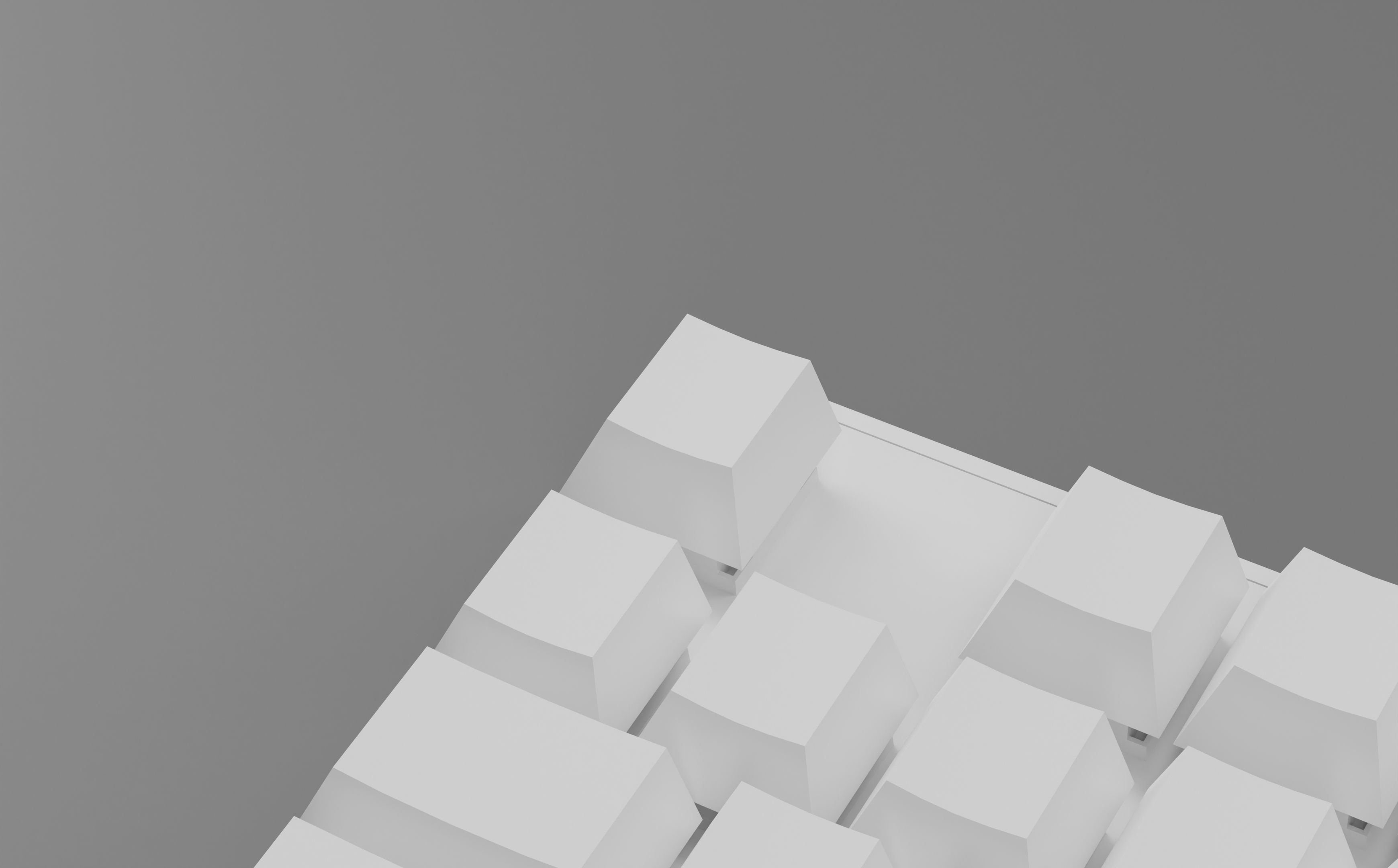 Mechanical Keyboard Coolermaster Metal Base Red Switches Low-poly 3D model_14