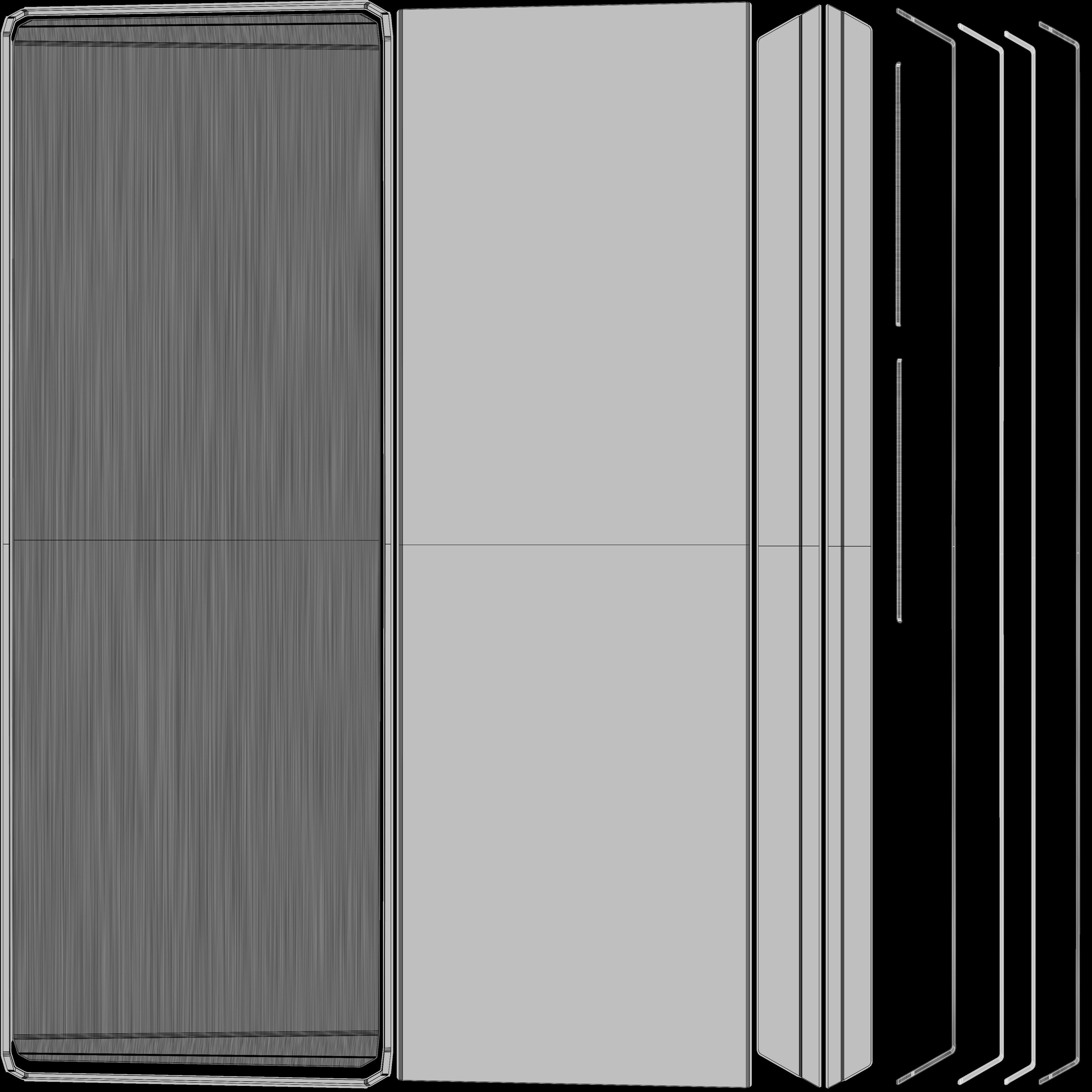 Mechanical Keyboard Coolermaster Metal Base Red Switches Low-poly 3D model_25