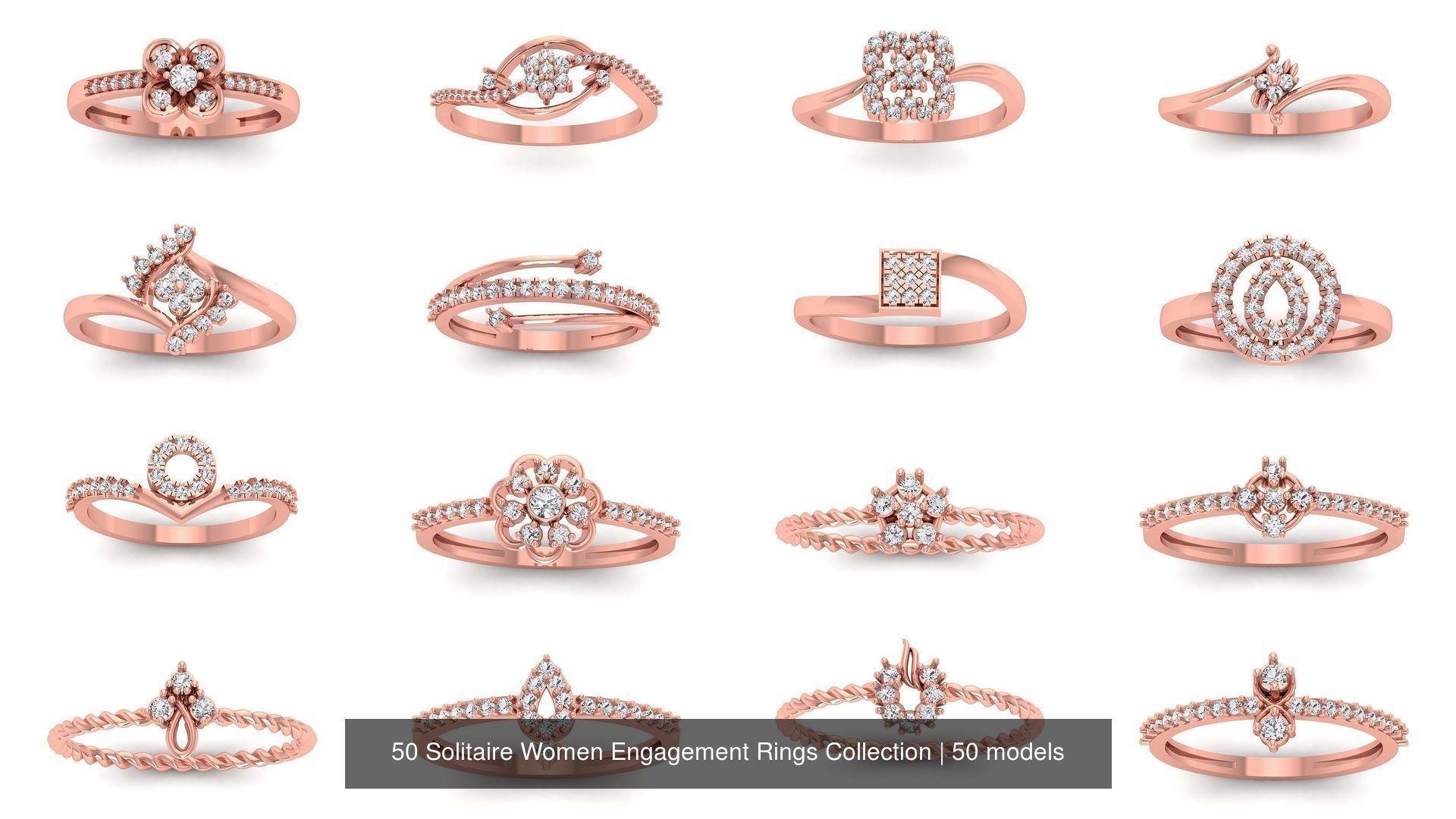 50 Solitaire Women Engagement Rings Collection _3