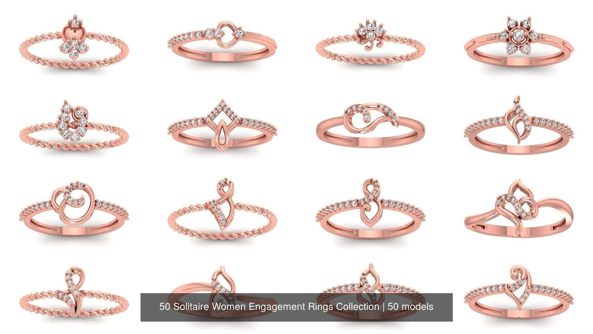 50 Solitaire Women Engagement Rings Collection _4