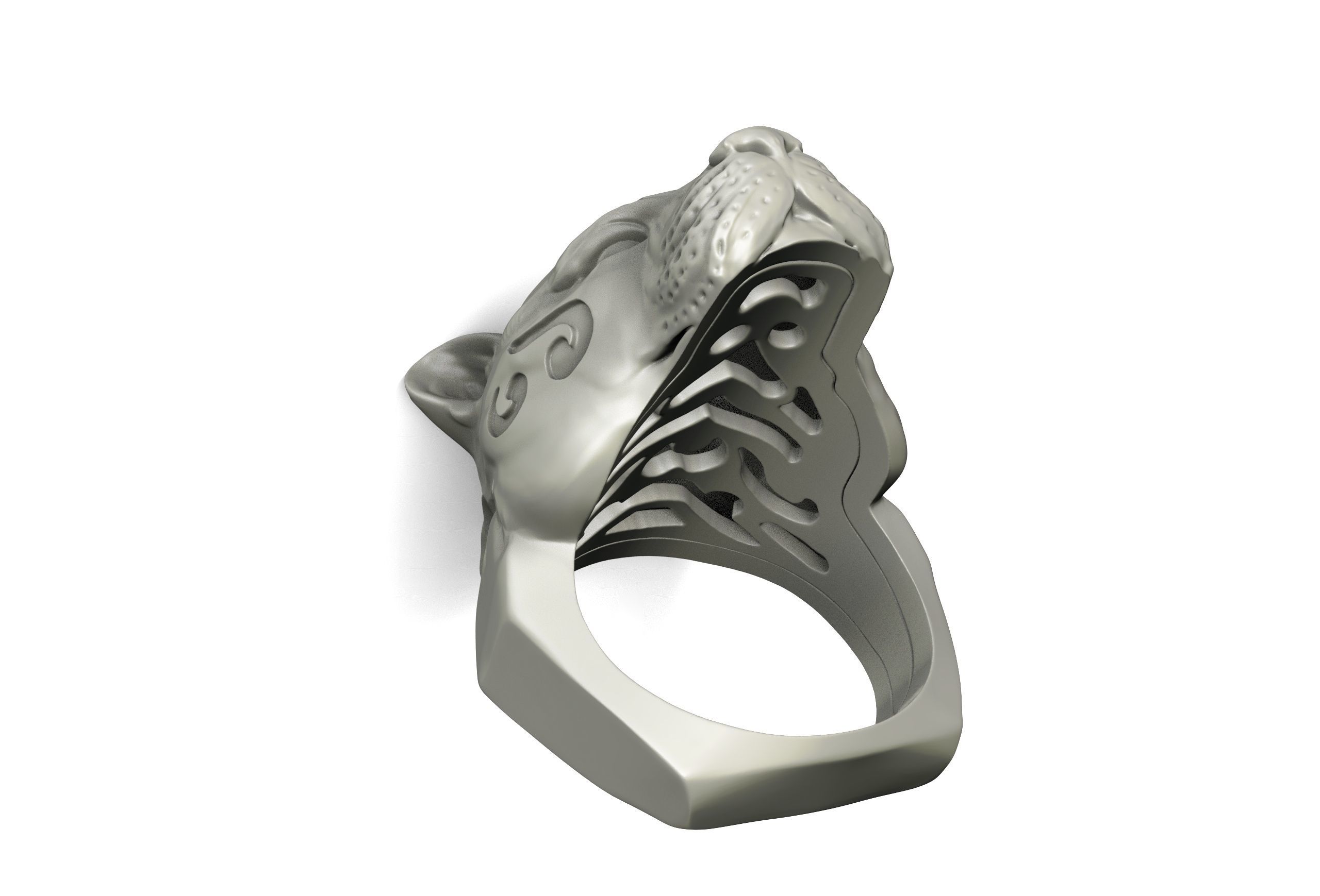 panther head 3D print model_5