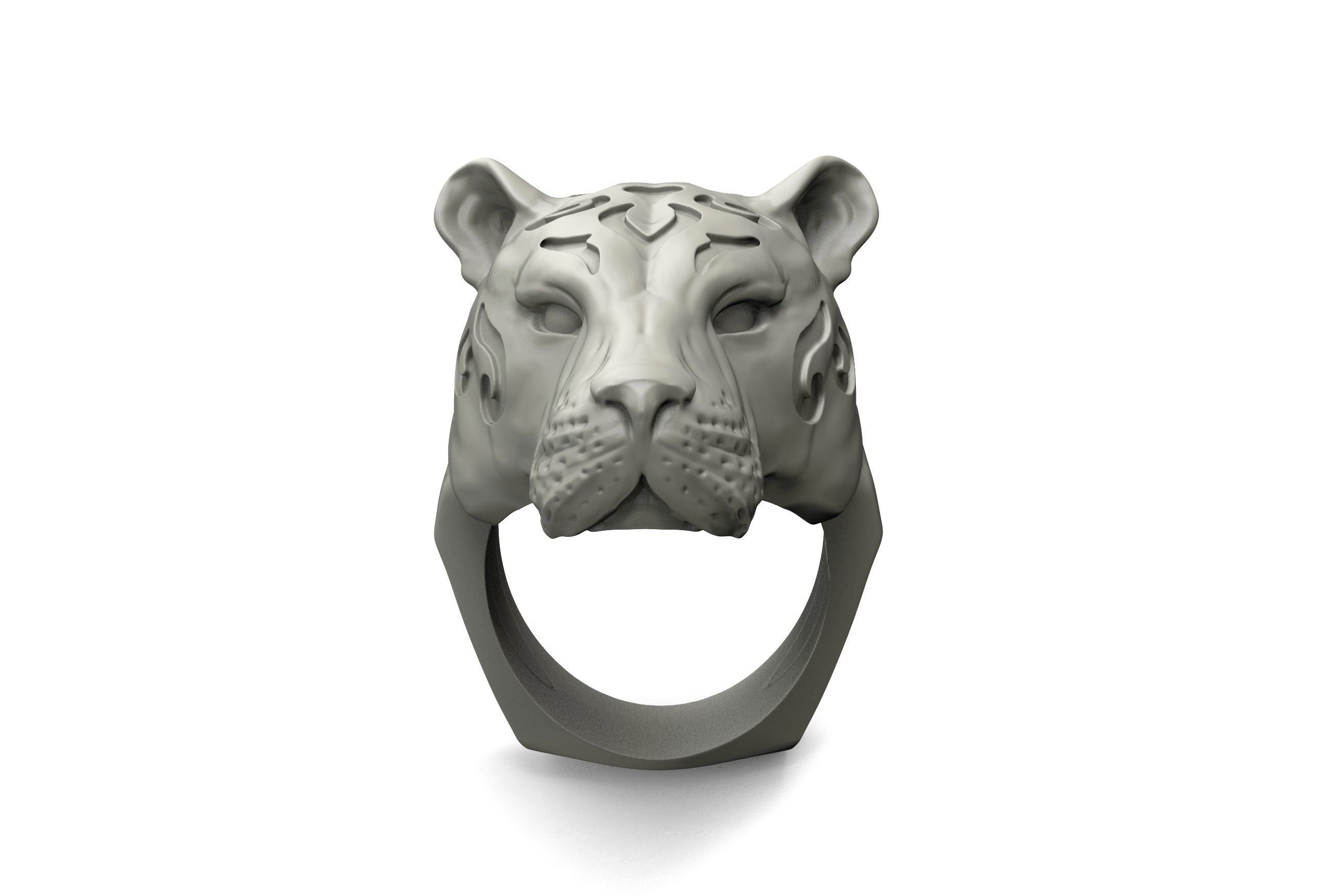 panther head 3D print model_6
