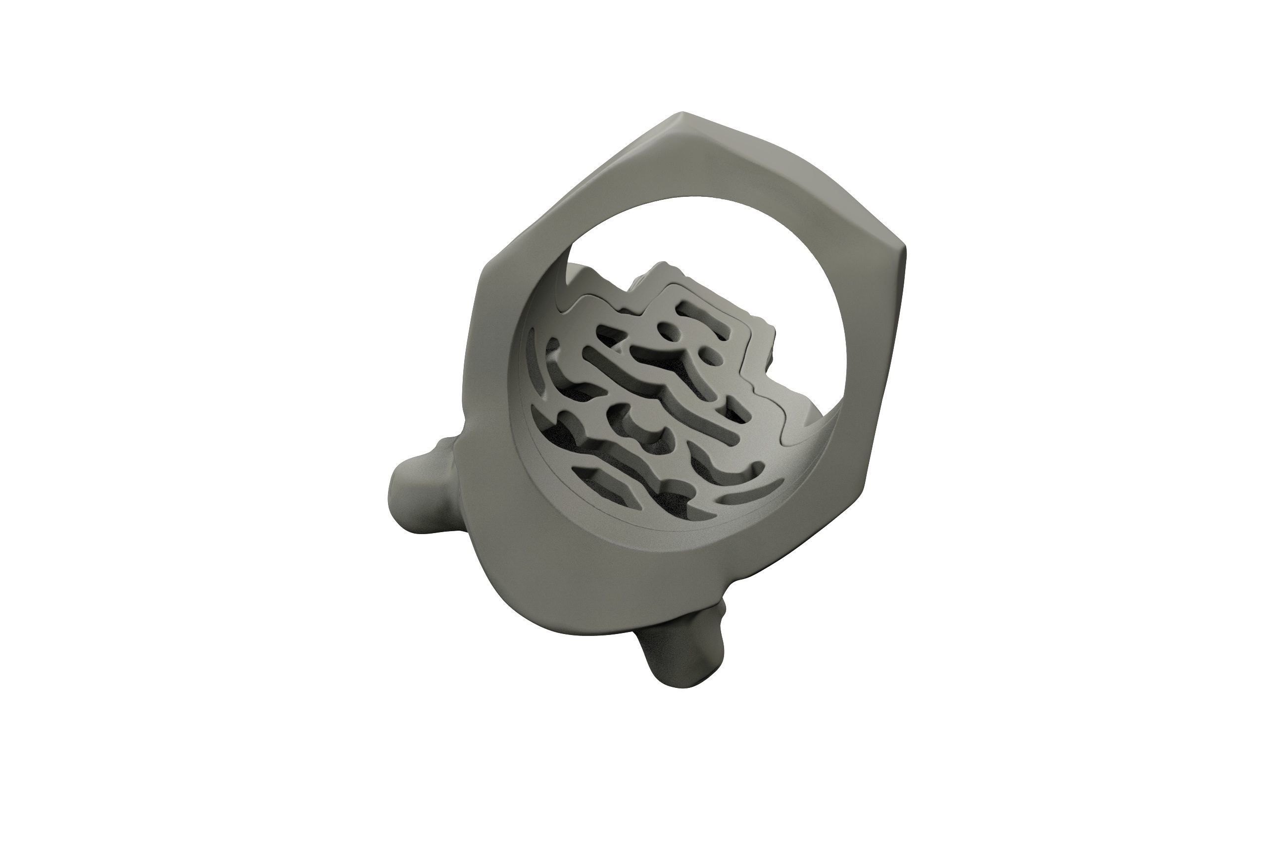 panther head 3D print model_4