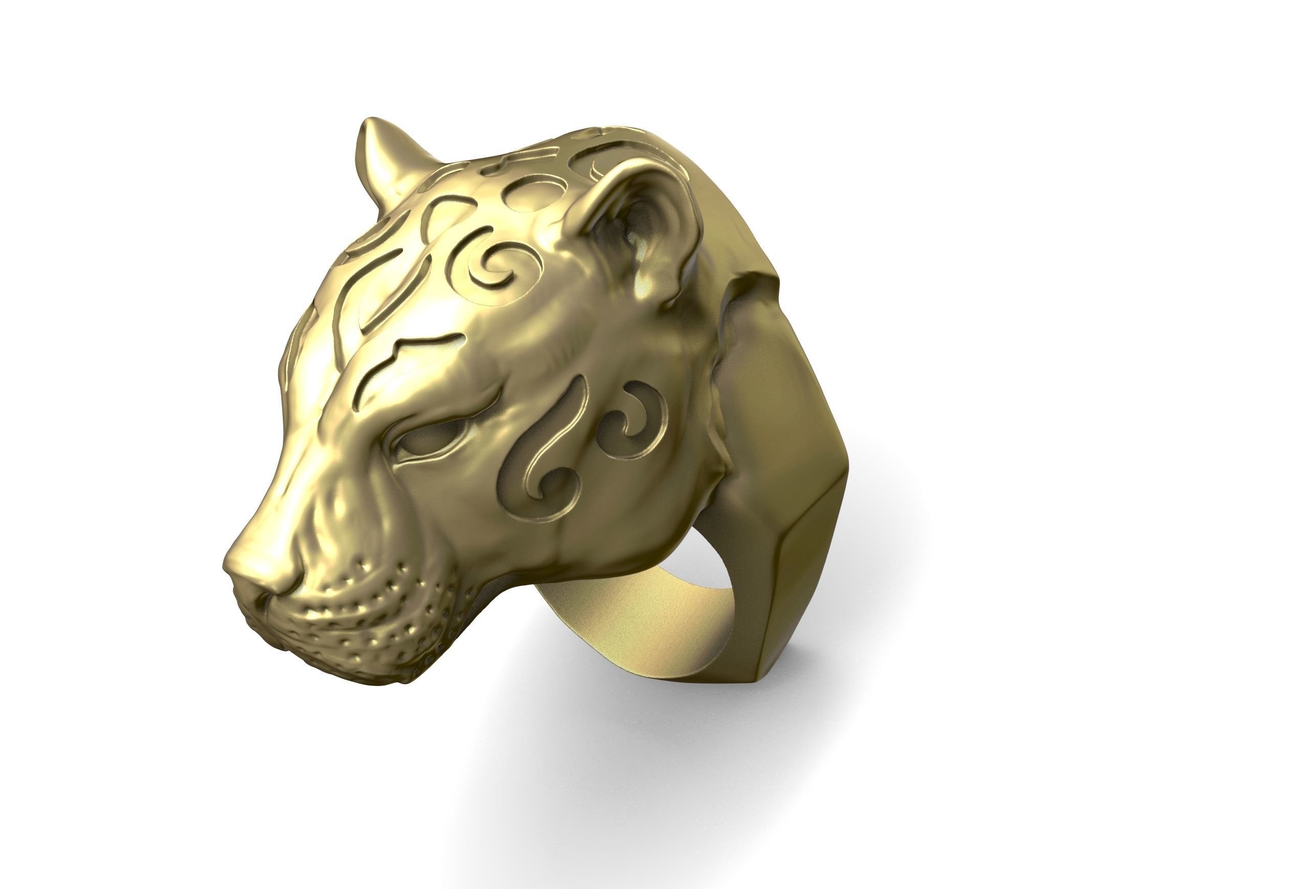 panther head 3D print model_9