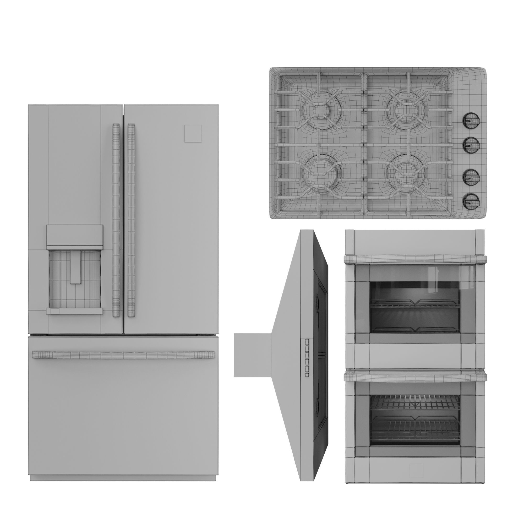 GE appliance Collection 3D model_7