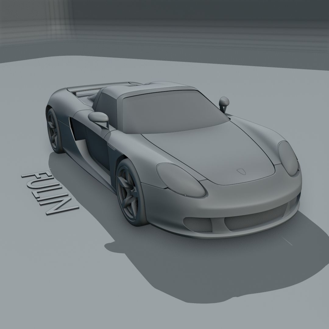 Porsche Carrera GT 3D model_4