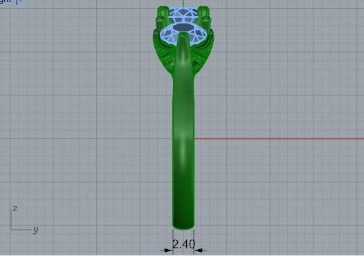 3-Stone diamond ring 2488 3D print model 3D print model_7