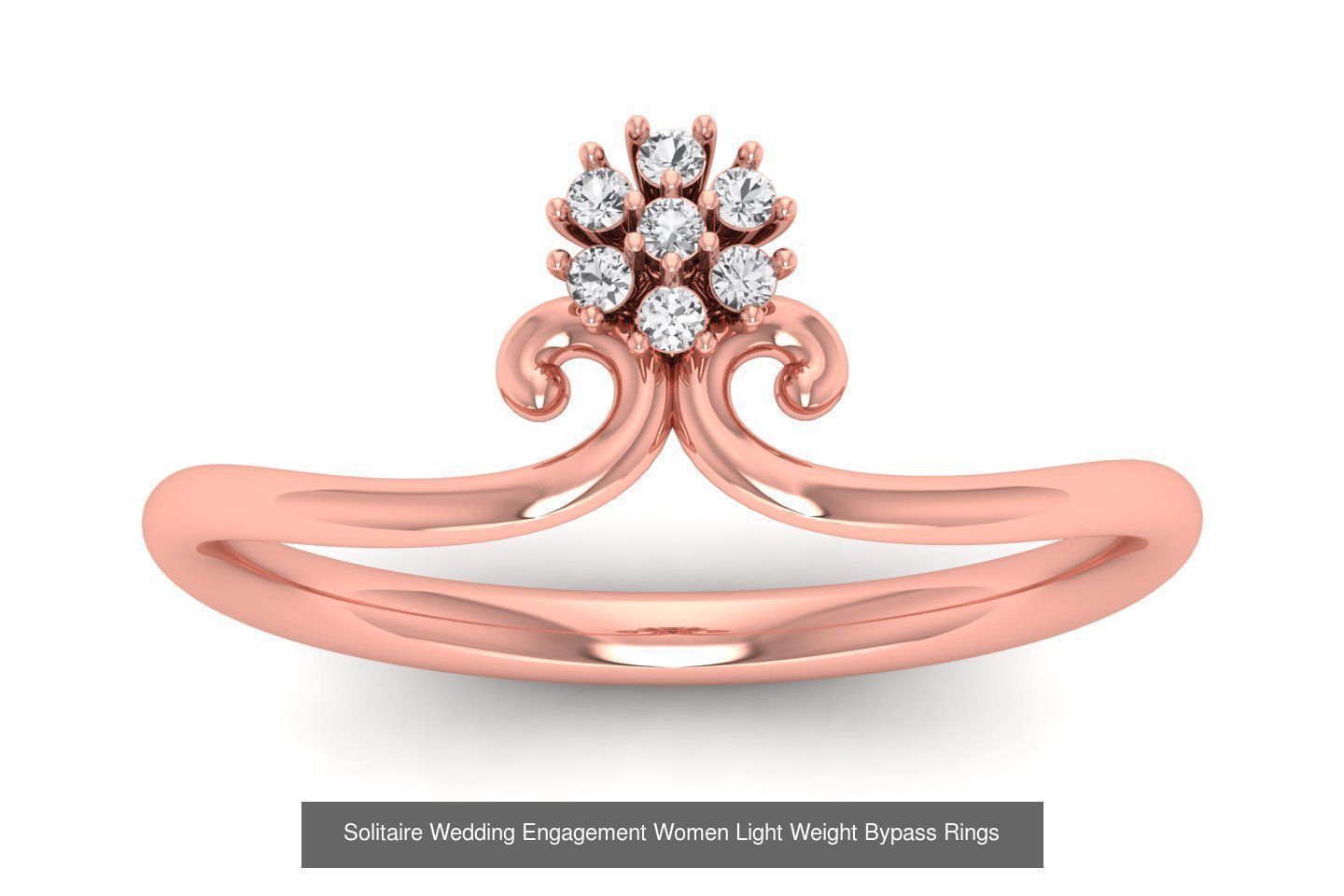 50 Solitaire Wedding Engagement Women Bypass Rings Collection _15