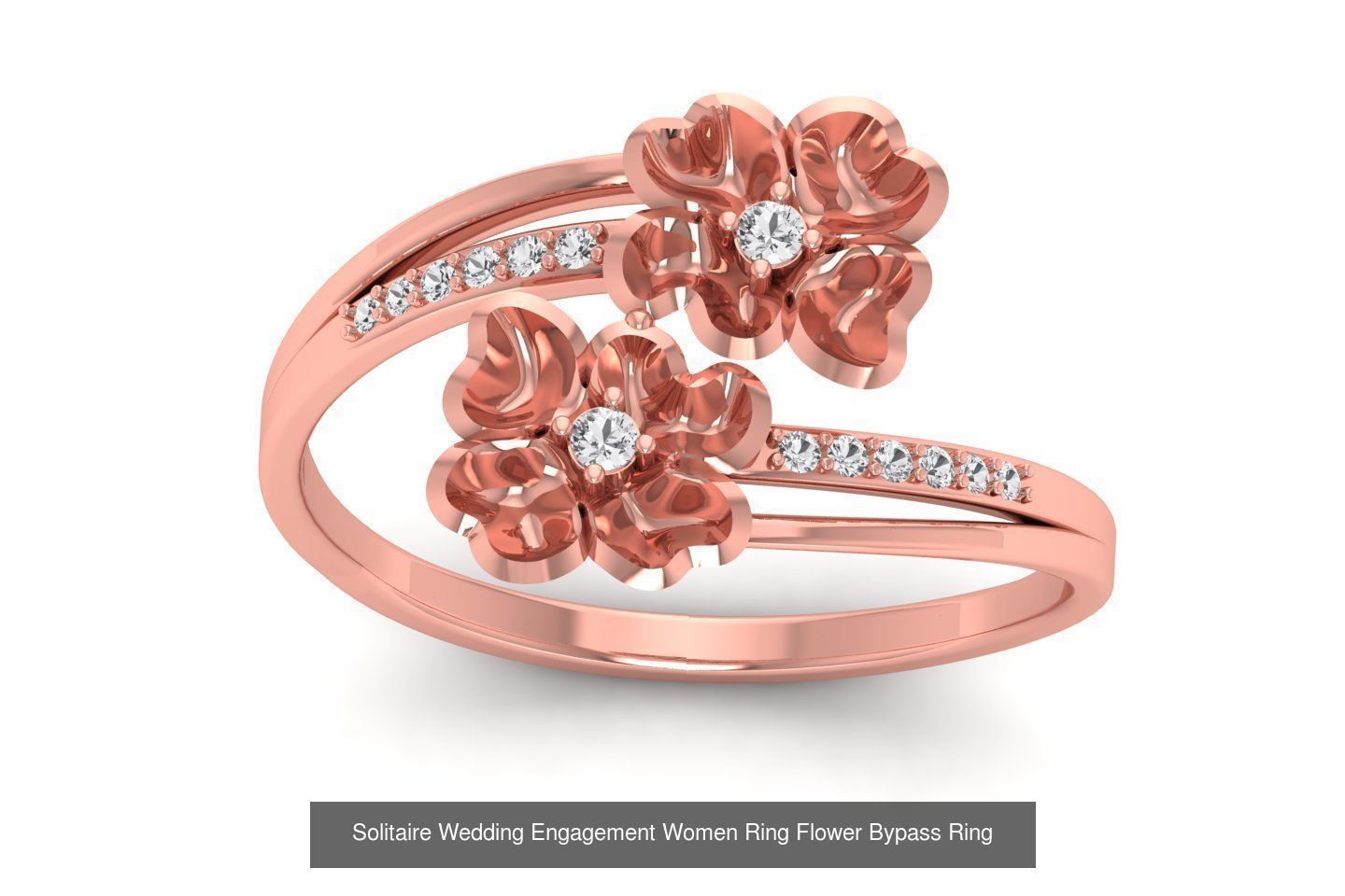 50 Solitaire Wedding Engagement Women Bypass Rings Collection _54