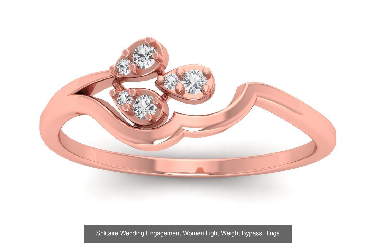 50 Solitaire Wedding Engagement Women Bypass Rings Collection _37