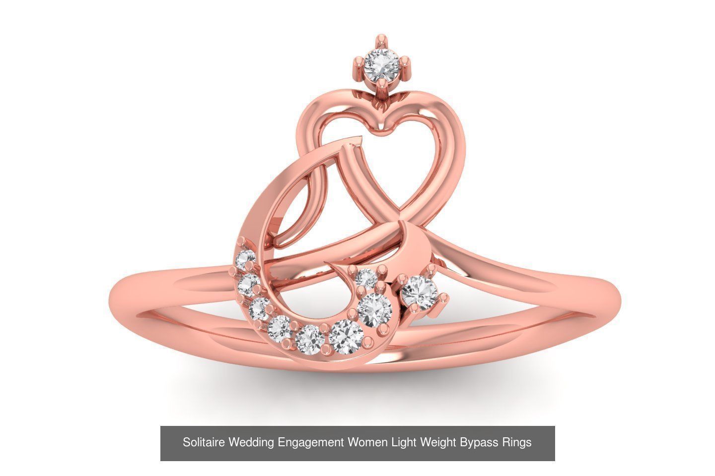 50 Solitaire Wedding Engagement Women Bypass Rings Collection _12