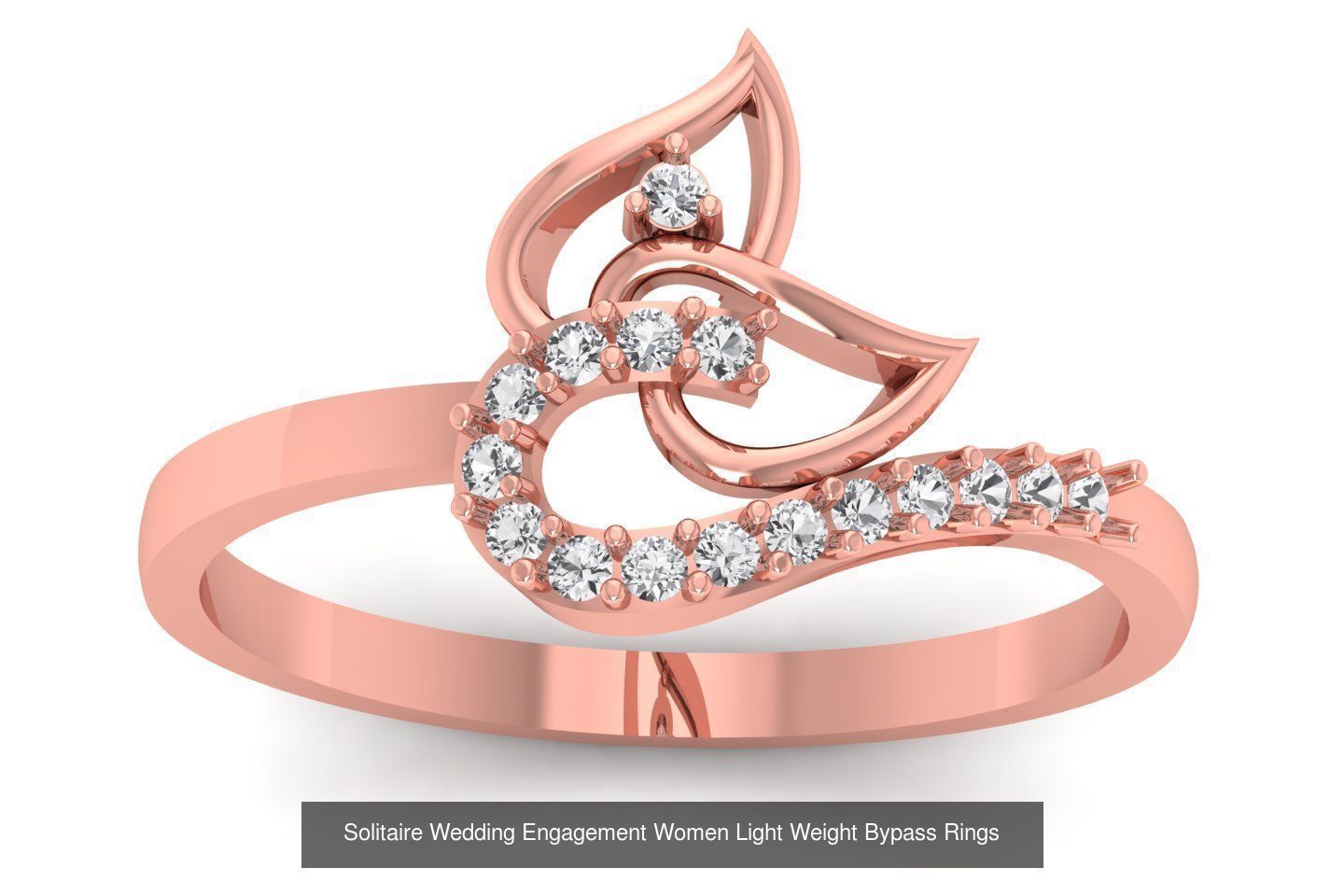 50 Solitaire Wedding Engagement Women Bypass Rings Collection _30