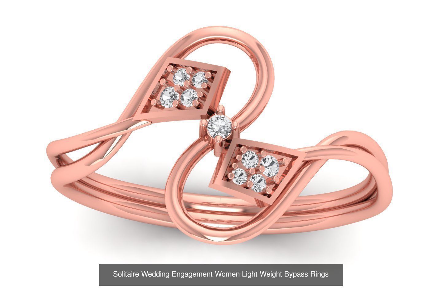 50 Solitaire Wedding Engagement Women Bypass Rings Collection _38