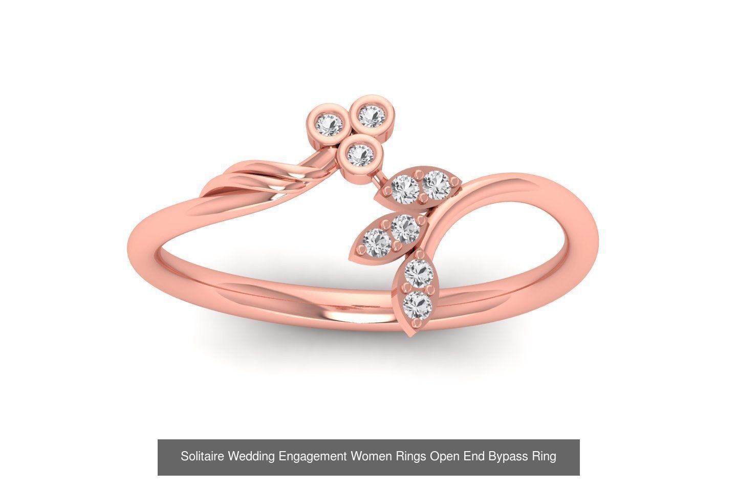 50 Solitaire Wedding Engagement Women Bypass Rings Collection _56
