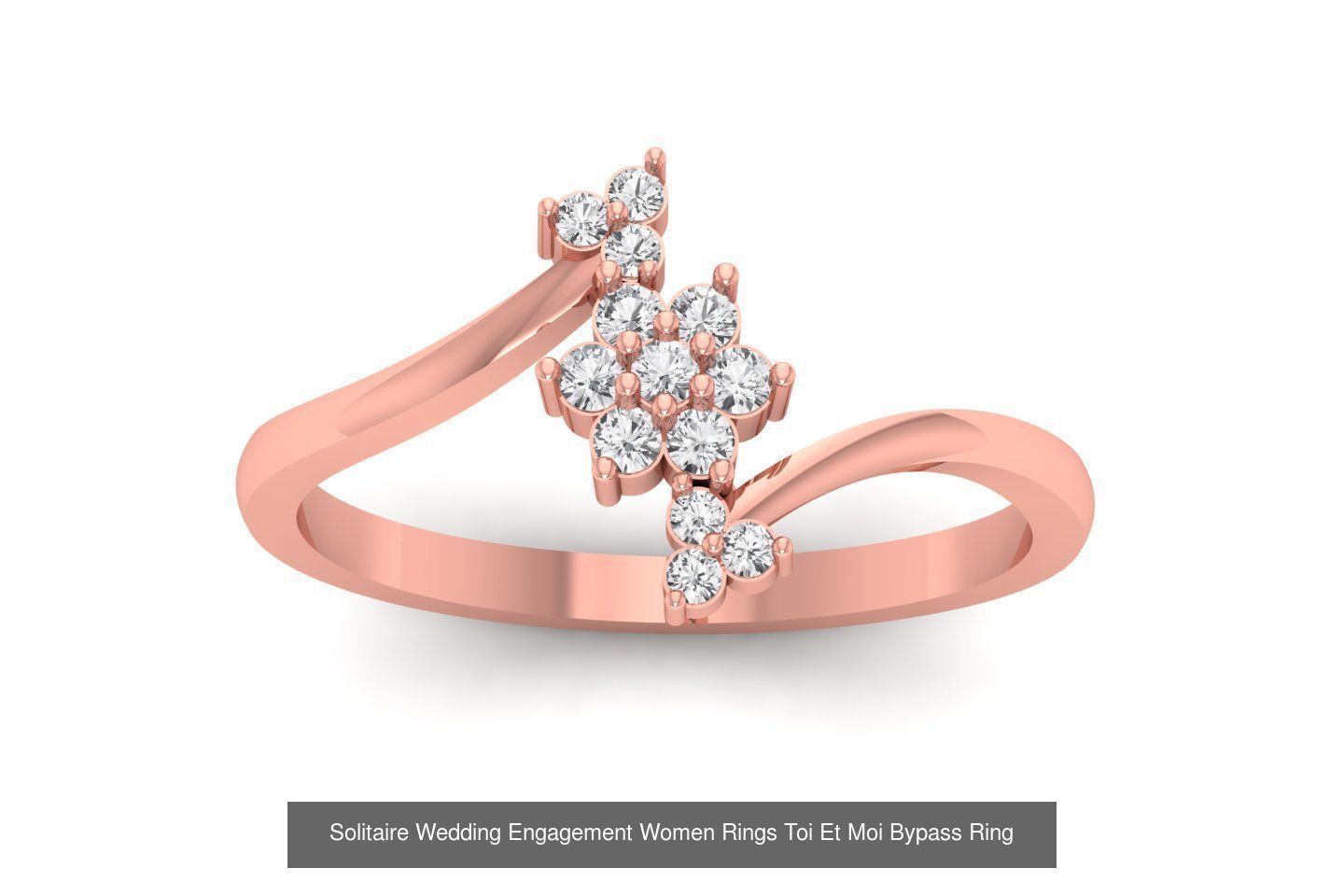 50 Solitaire Wedding Engagement Women Bypass Rings Collection _50