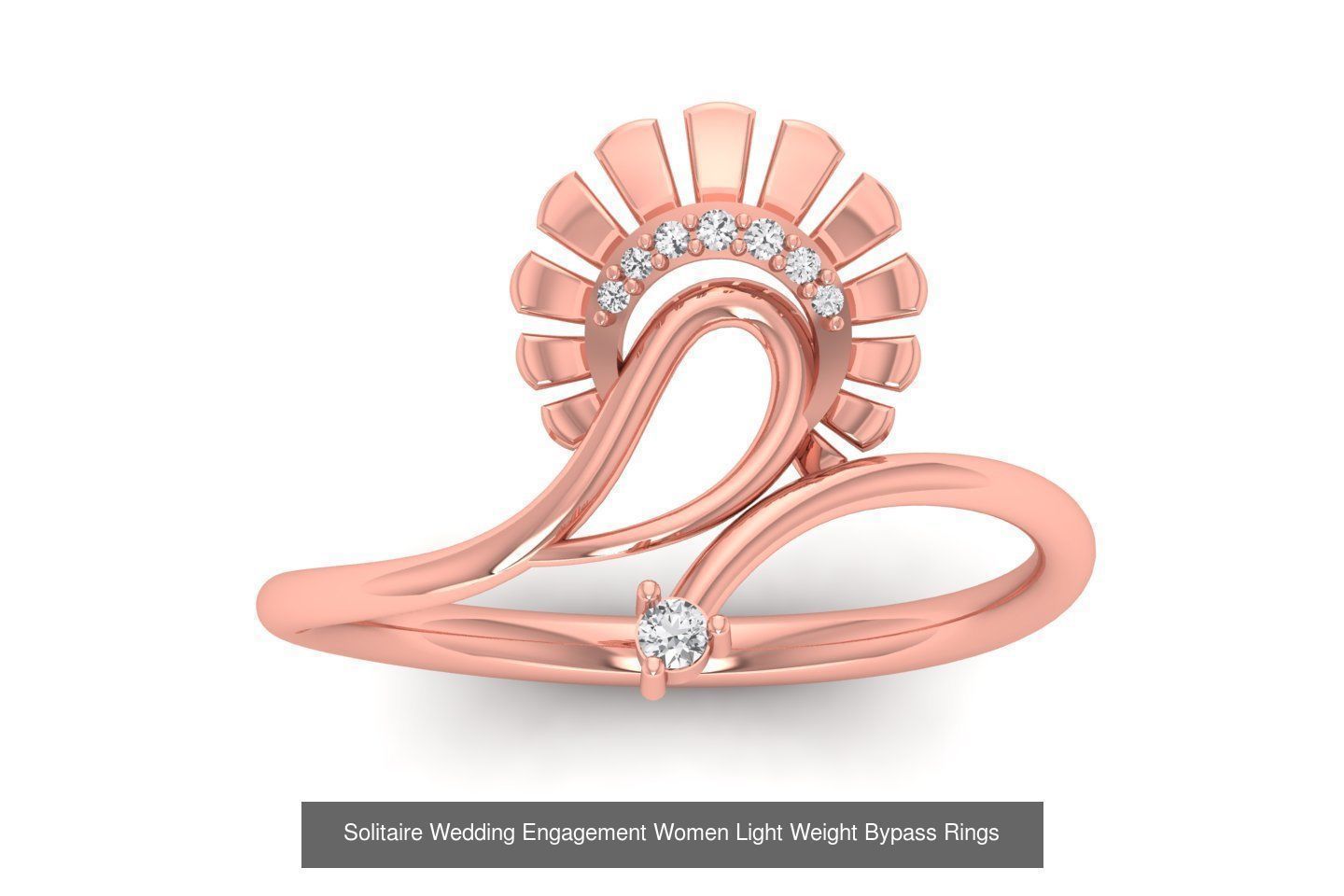 50 Solitaire Wedding Engagement Women Bypass Rings Collection _8