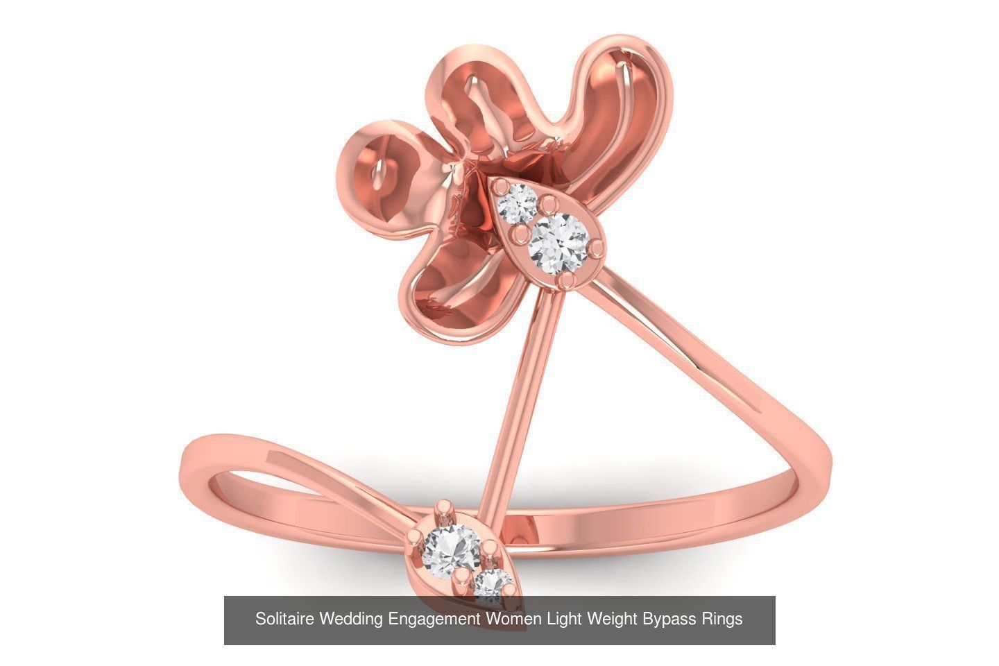 50 Solitaire Wedding Engagement Women Bypass Rings Collection _39