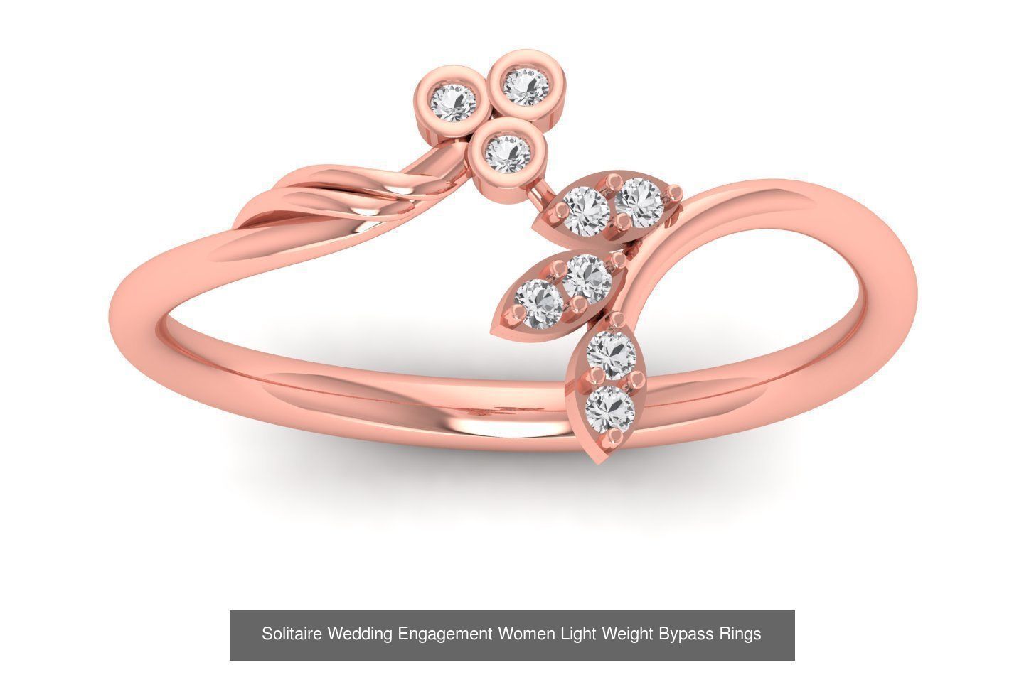 50 Solitaire Wedding Engagement Women Bypass Rings Collection _22