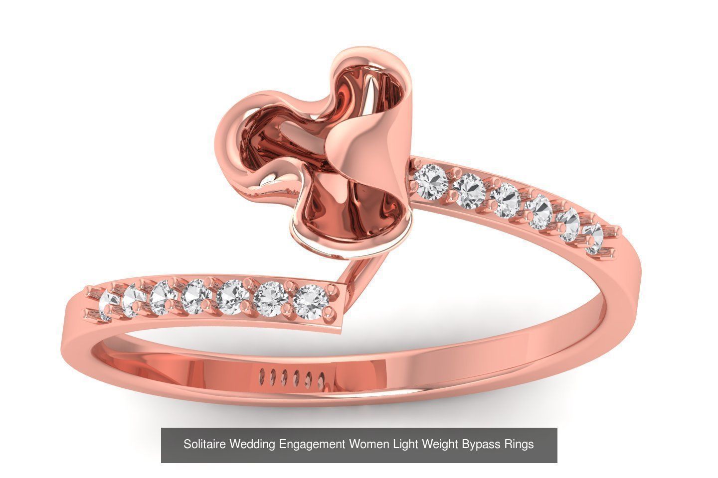 50 Solitaire Wedding Engagement Women Bypass Rings Collection _43