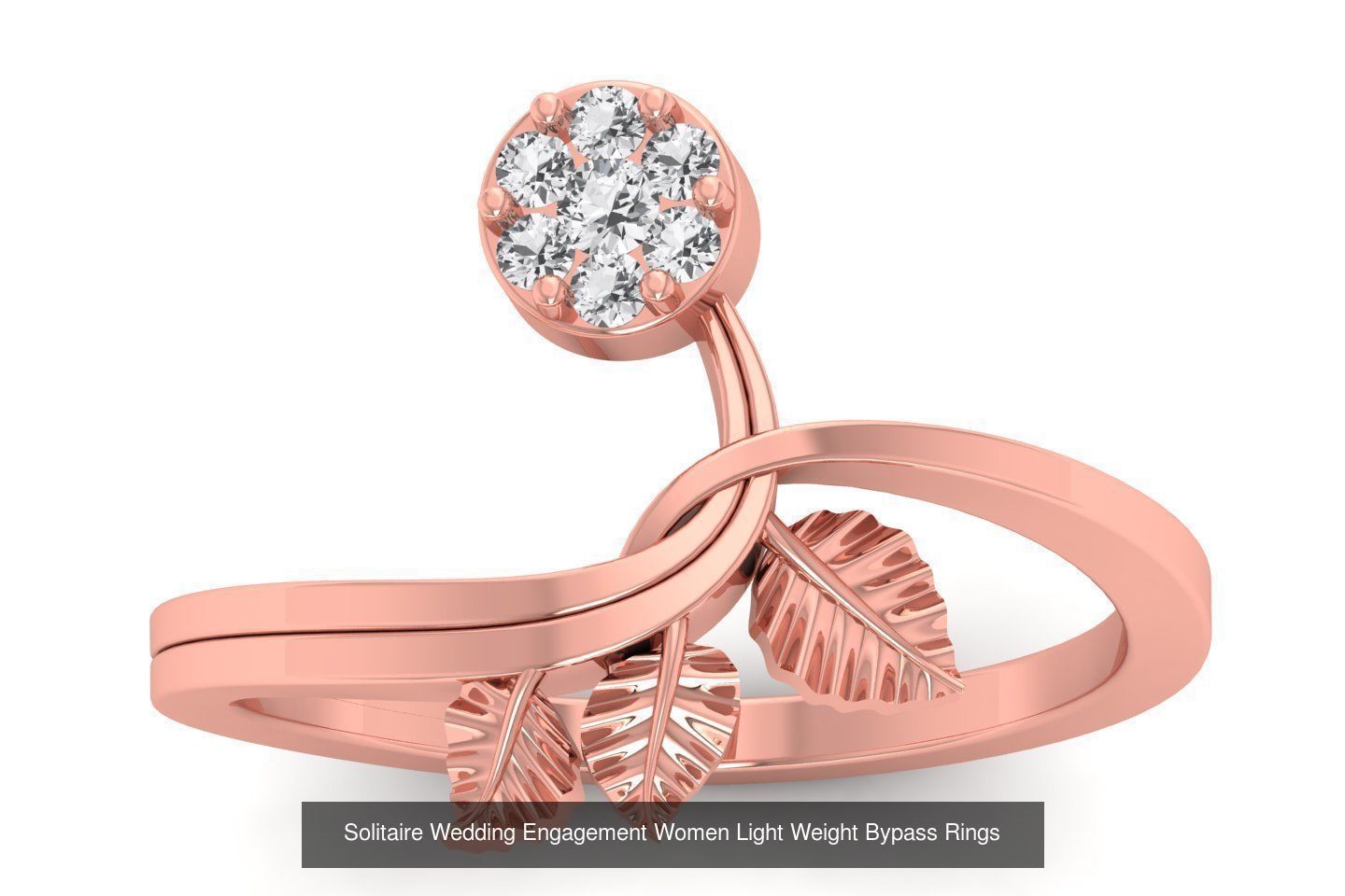 50 Solitaire Wedding Engagement Women Bypass Rings Collection _45