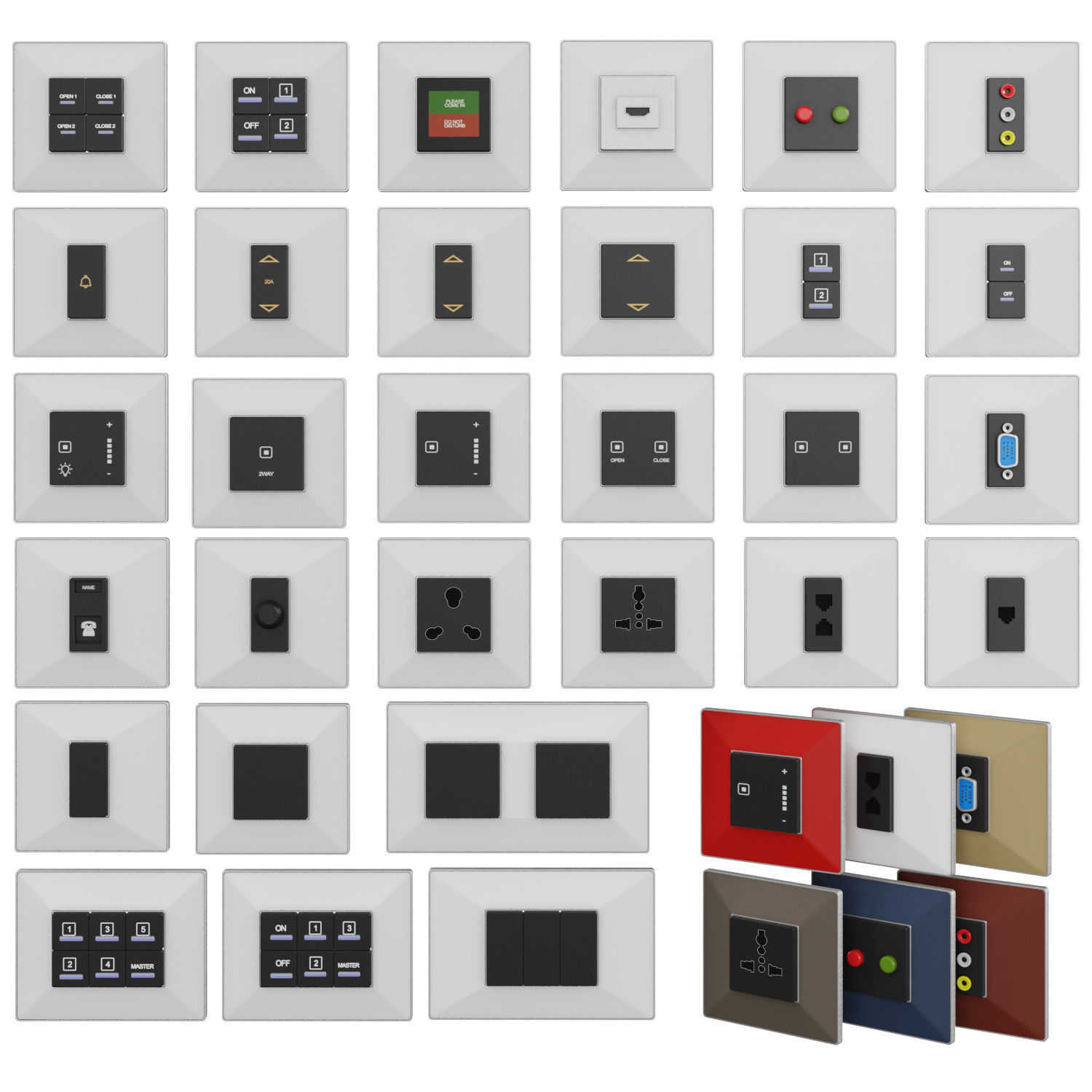 GM switches 3D model CGTrader