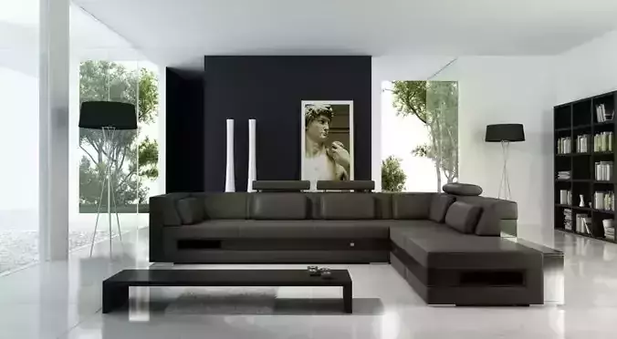 Smooth Living Room With A Painting Archinteriors Vol 14