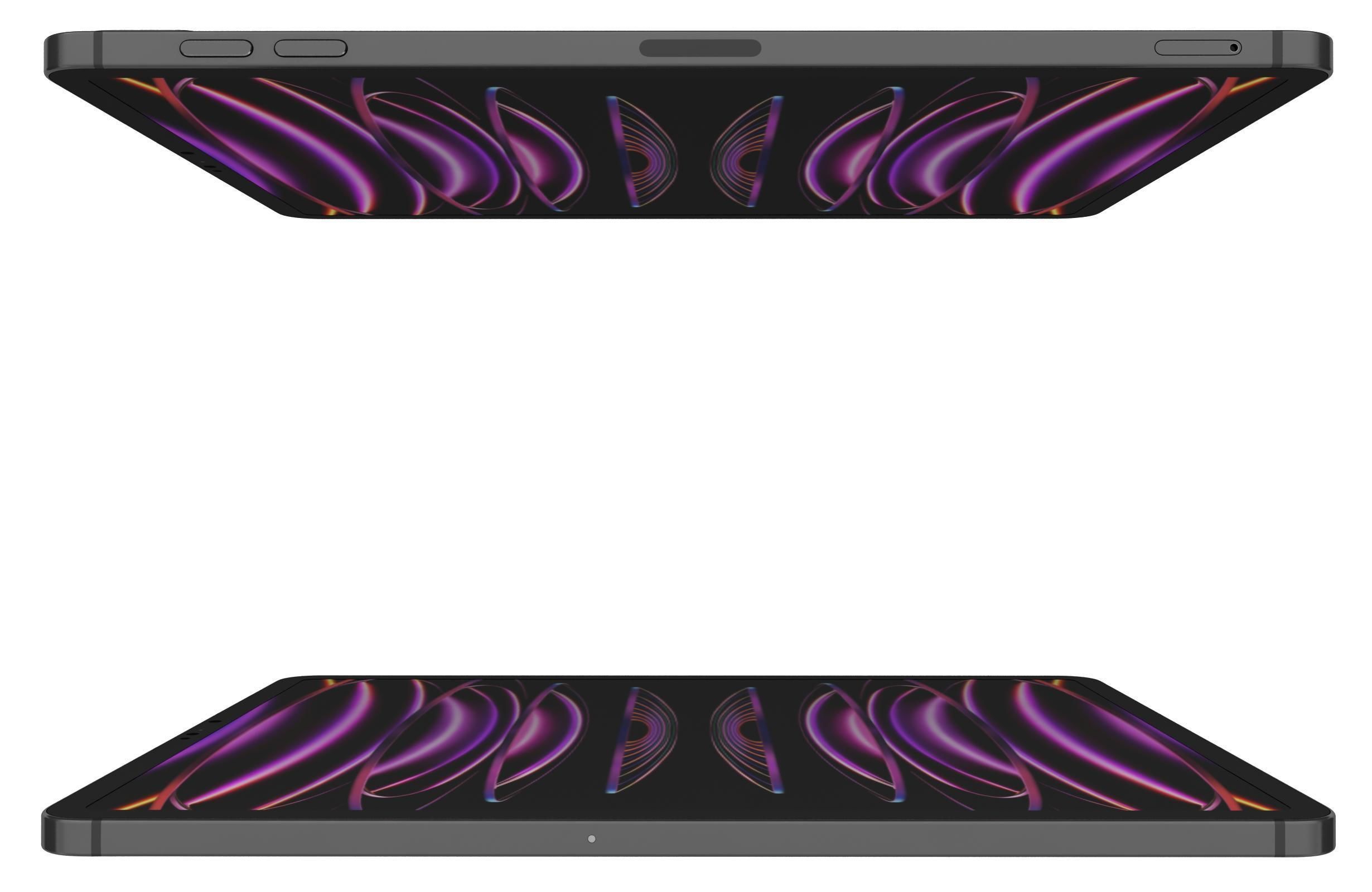 Apple iPad Pro 2022 4th Gen Black 3D model_14