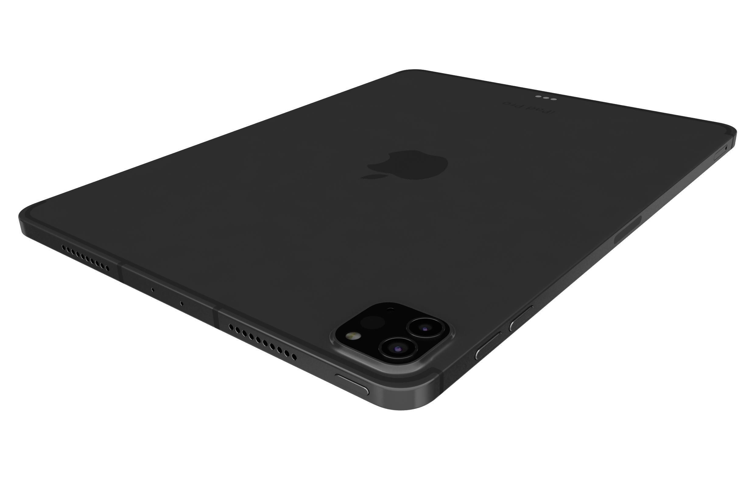 Apple iPad Pro 2022 4th Gen Black 3D model_15