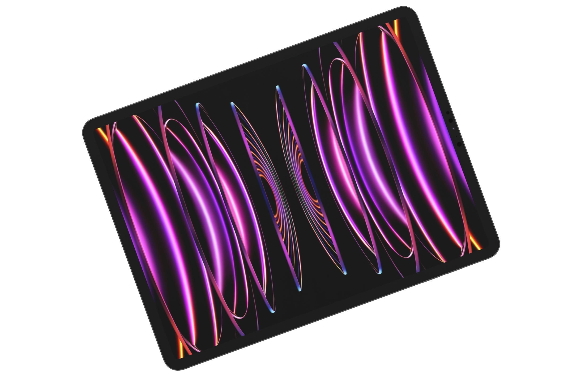 Apple iPad Pro 2022 4th Gen Black 3D model_8