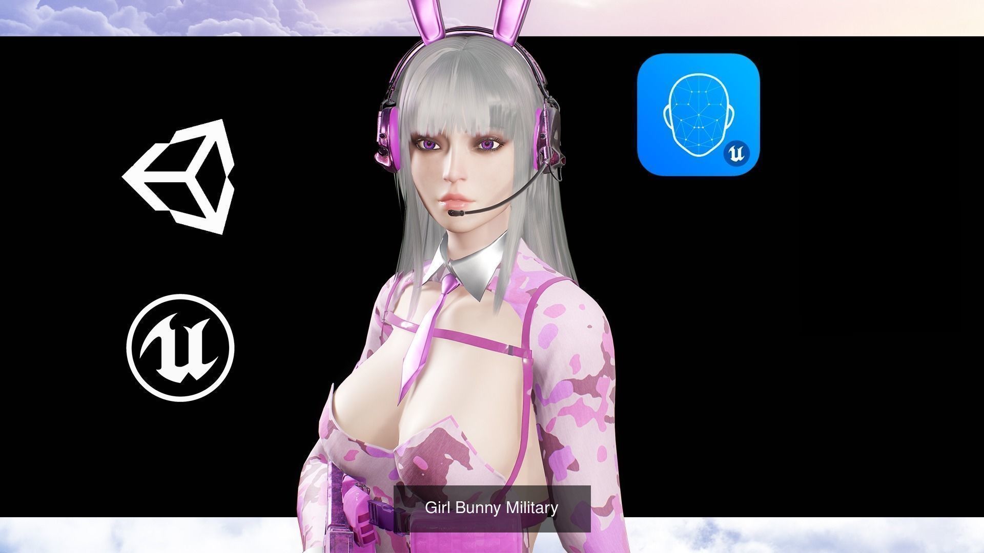 Military Girl Pack 3D Model Collection_7