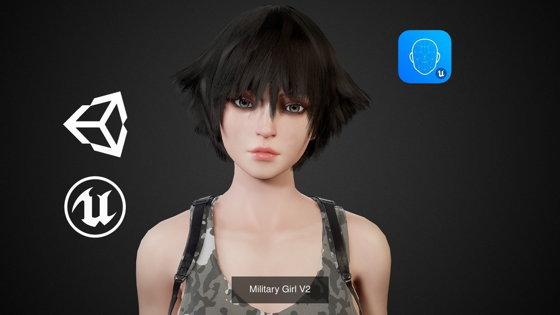 Military Girl Pack 3D Model Collection_6