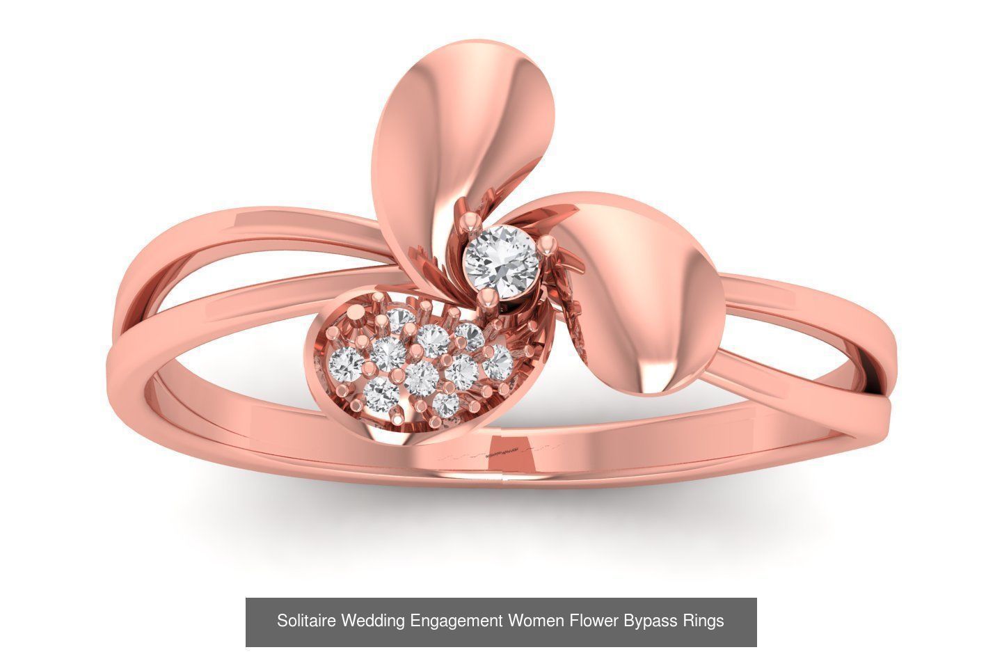 60 Solitaire Wedding Engagement Women Flower Rings Collection _20