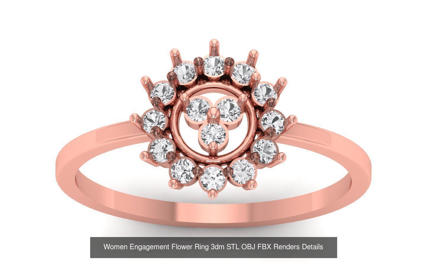 60 Solitaire Wedding Engagement Women Flower Rings Collection _67