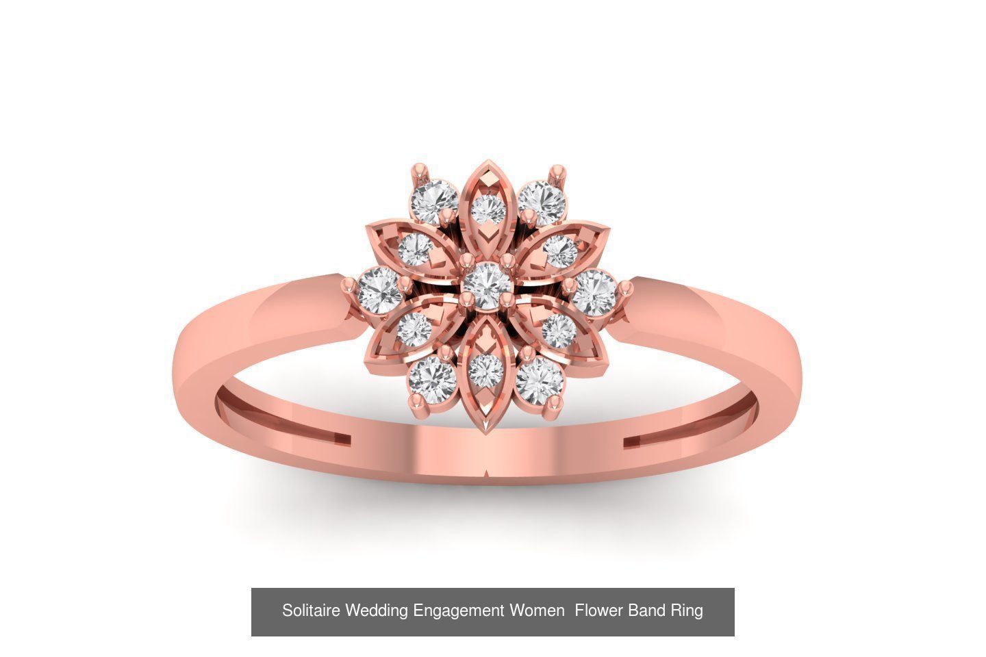 60 Solitaire Wedding Engagement Women Flower Rings Collection _55