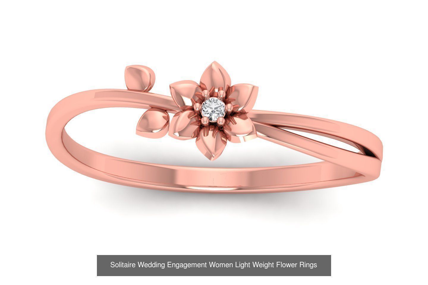 60 Solitaire Wedding Engagement Women Flower Rings Collection _21