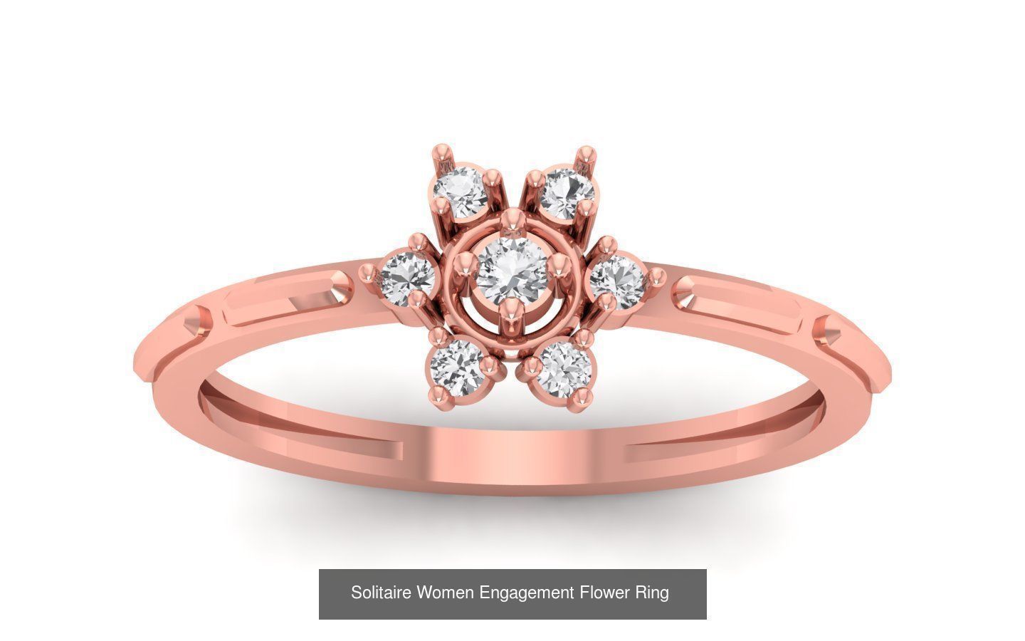 60 Solitaire Wedding Engagement Women Flower Rings Collection _68