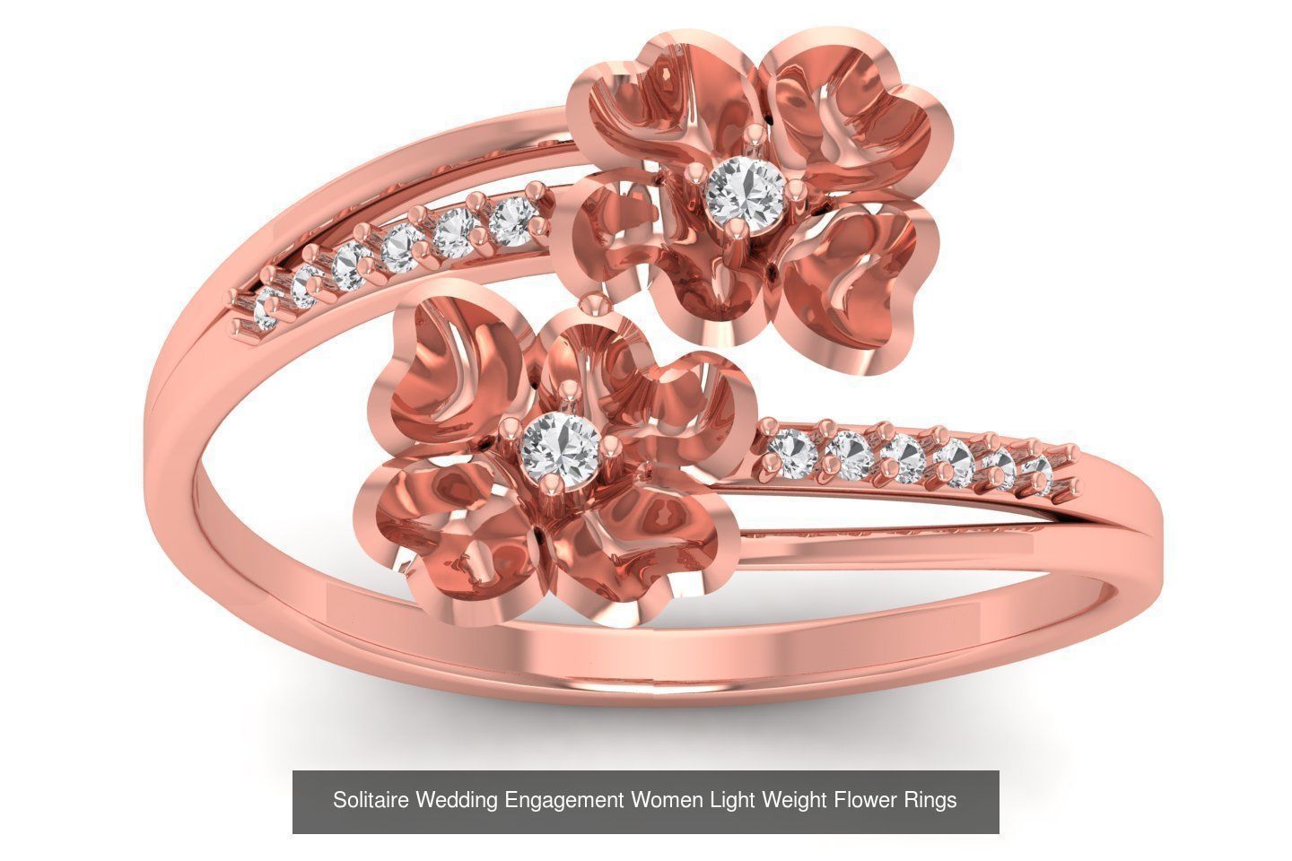 60 Solitaire Wedding Engagement Women Flower Rings Collection _24