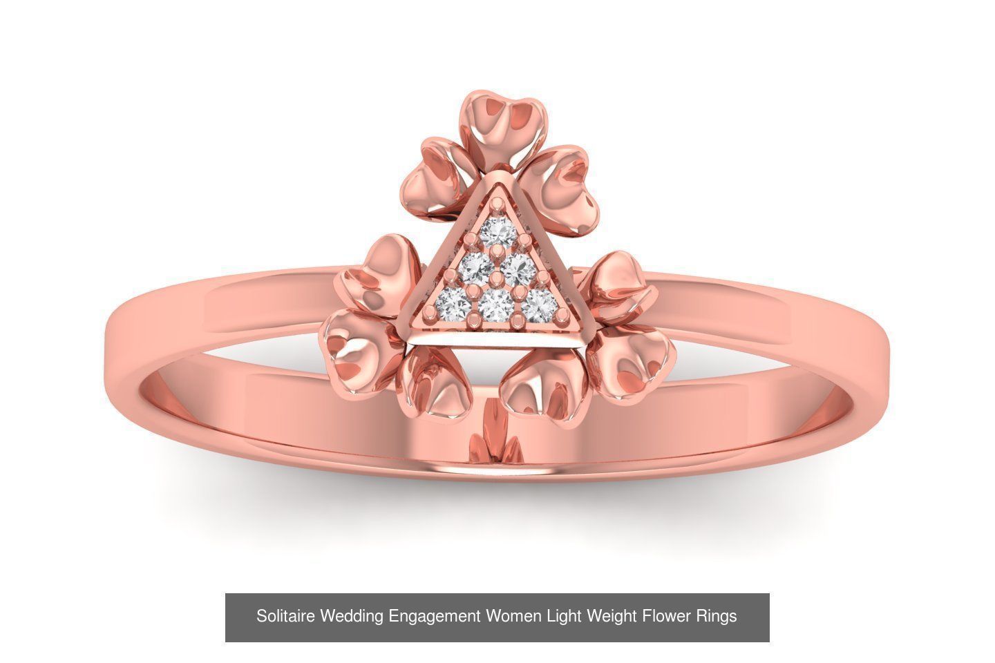 60 Solitaire Wedding Engagement Women Flower Rings Collection _11