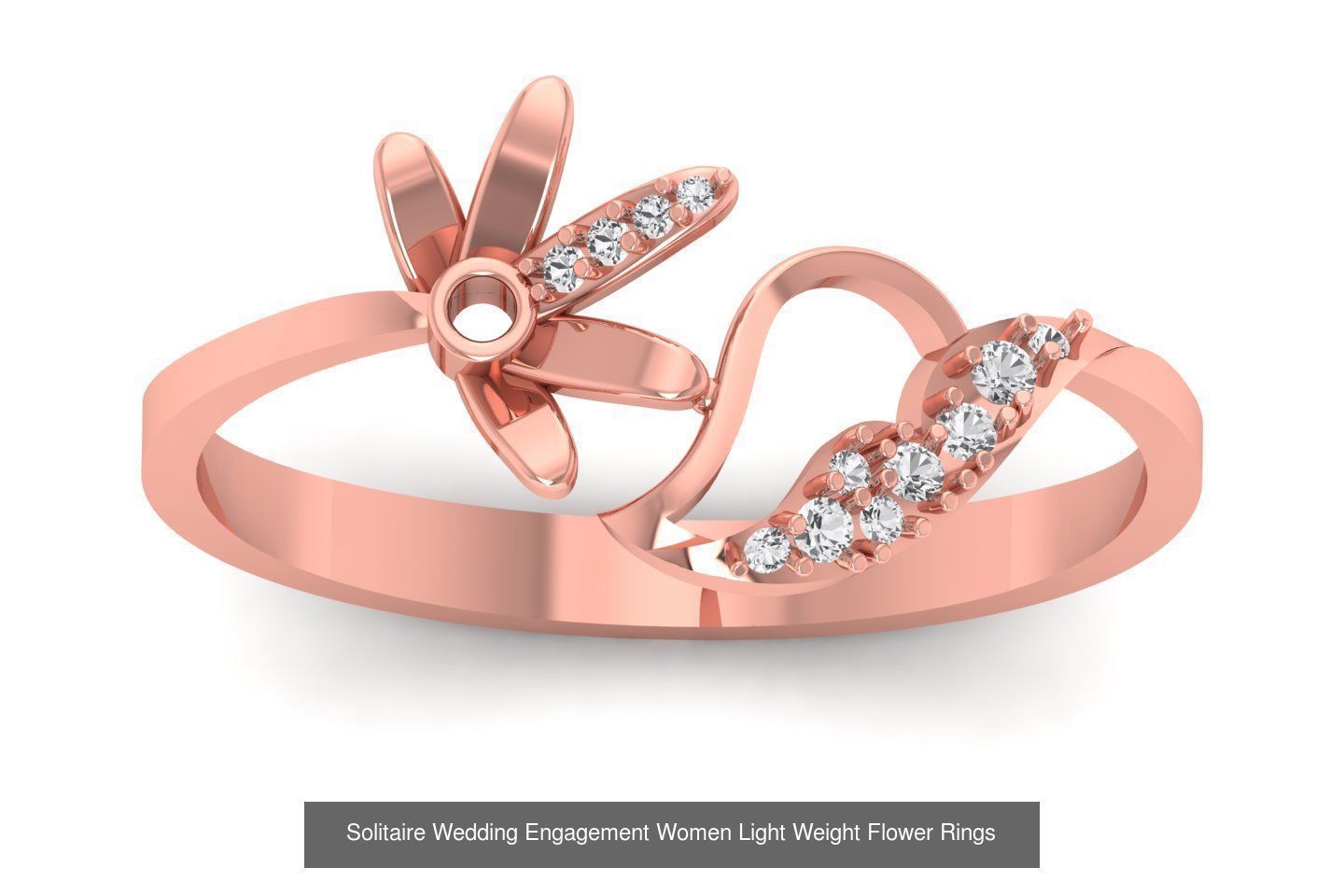 60 Solitaire Wedding Engagement Women Flower Rings Collection _38
