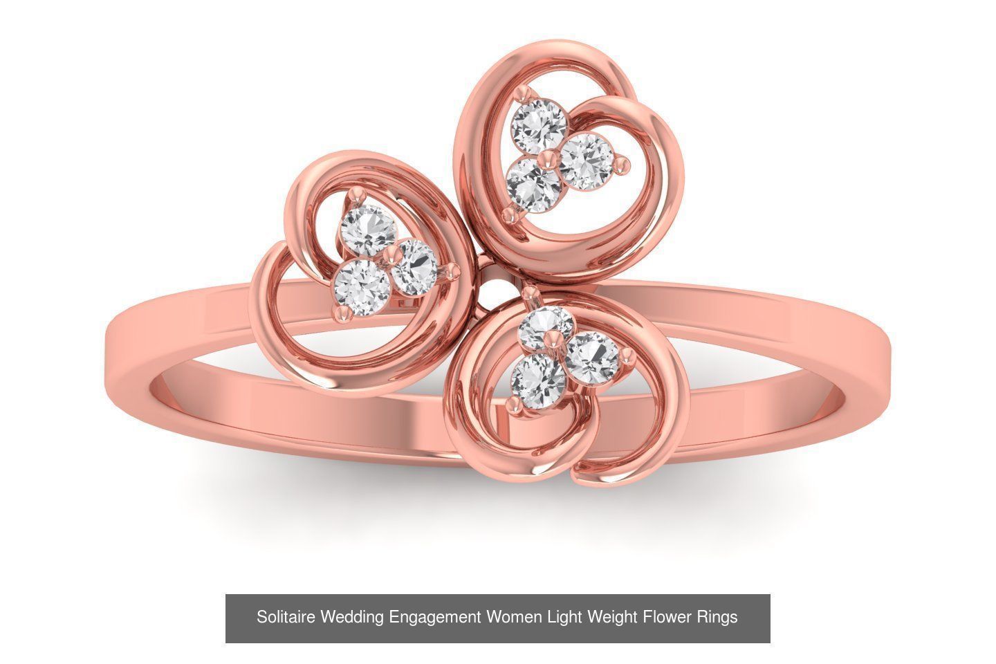 60 Solitaire Wedding Engagement Women Flower Rings Collection _15