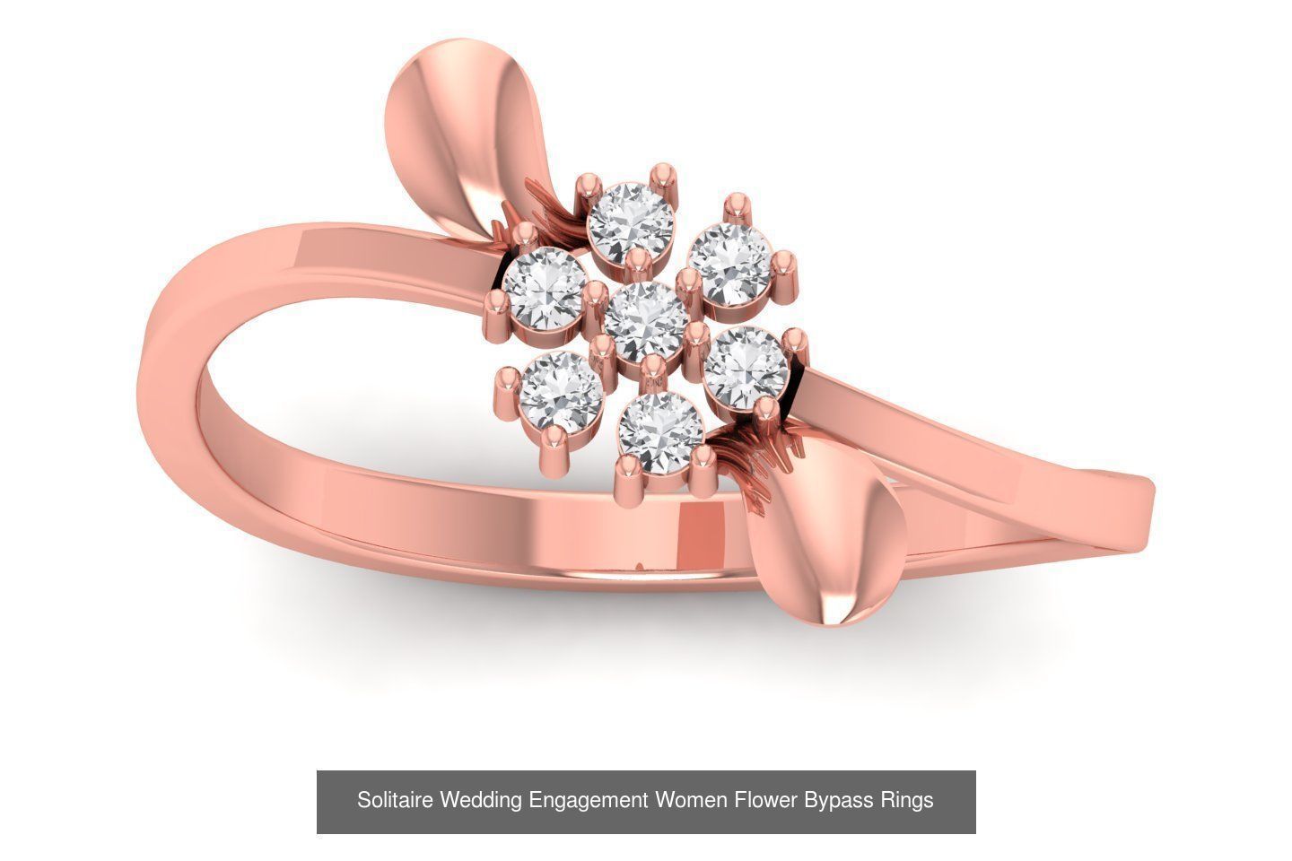 60 Solitaire Wedding Engagement Women Flower Rings Collection _19