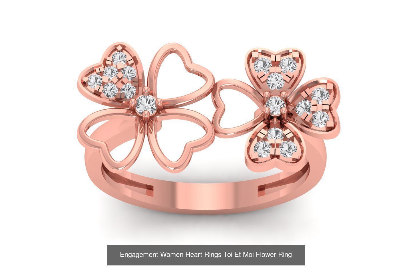 60 Solitaire Wedding Engagement Women Flower Rings Collection _54