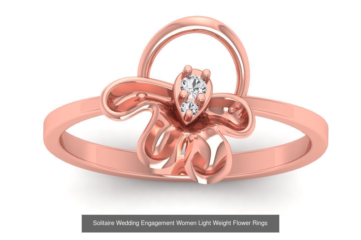 60 Solitaire Wedding Engagement Women Flower Rings Collection _43