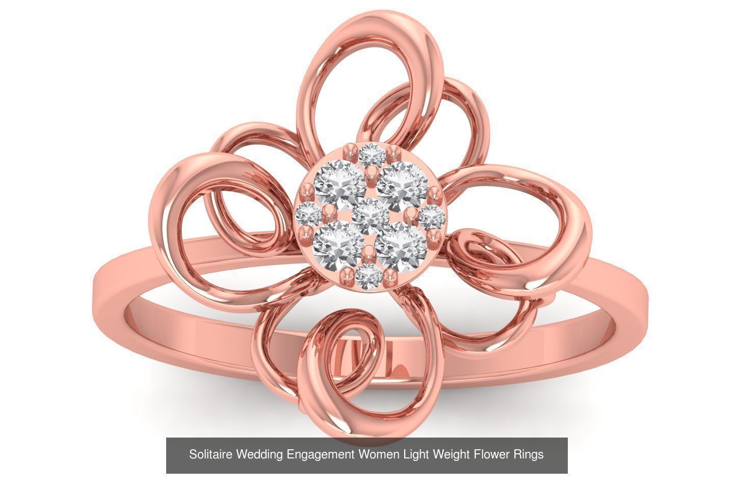 60 Solitaire Wedding Engagement Women Flower Rings Collection _27