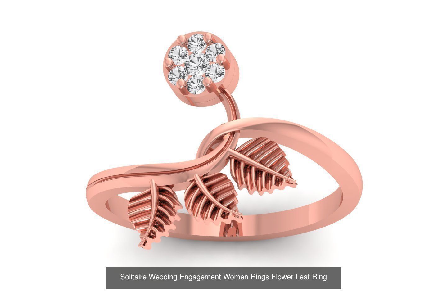 60 Solitaire Wedding Engagement Women Flower Rings Collection _53