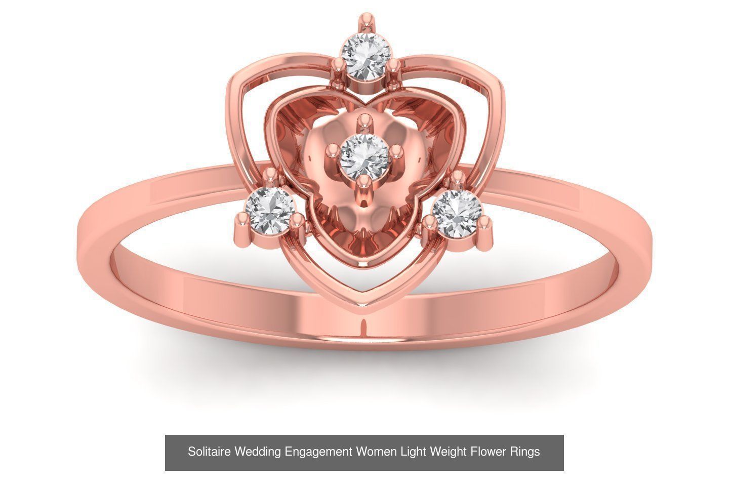 60 Solitaire Wedding Engagement Women Flower Rings Collection _25