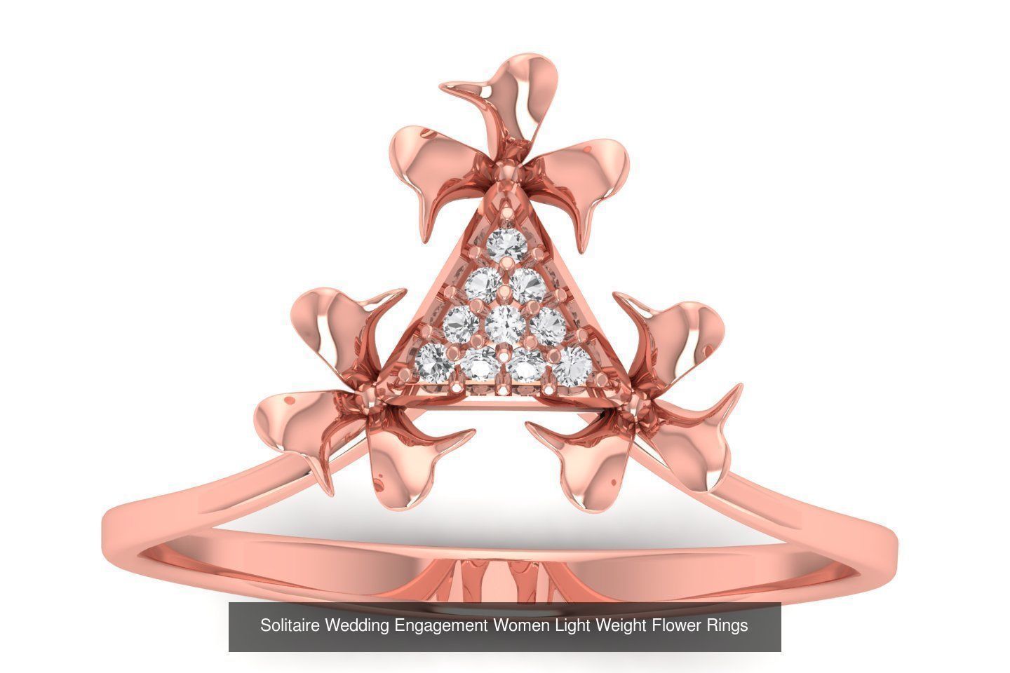 60 Solitaire Wedding Engagement Women Flower Rings Collection _35