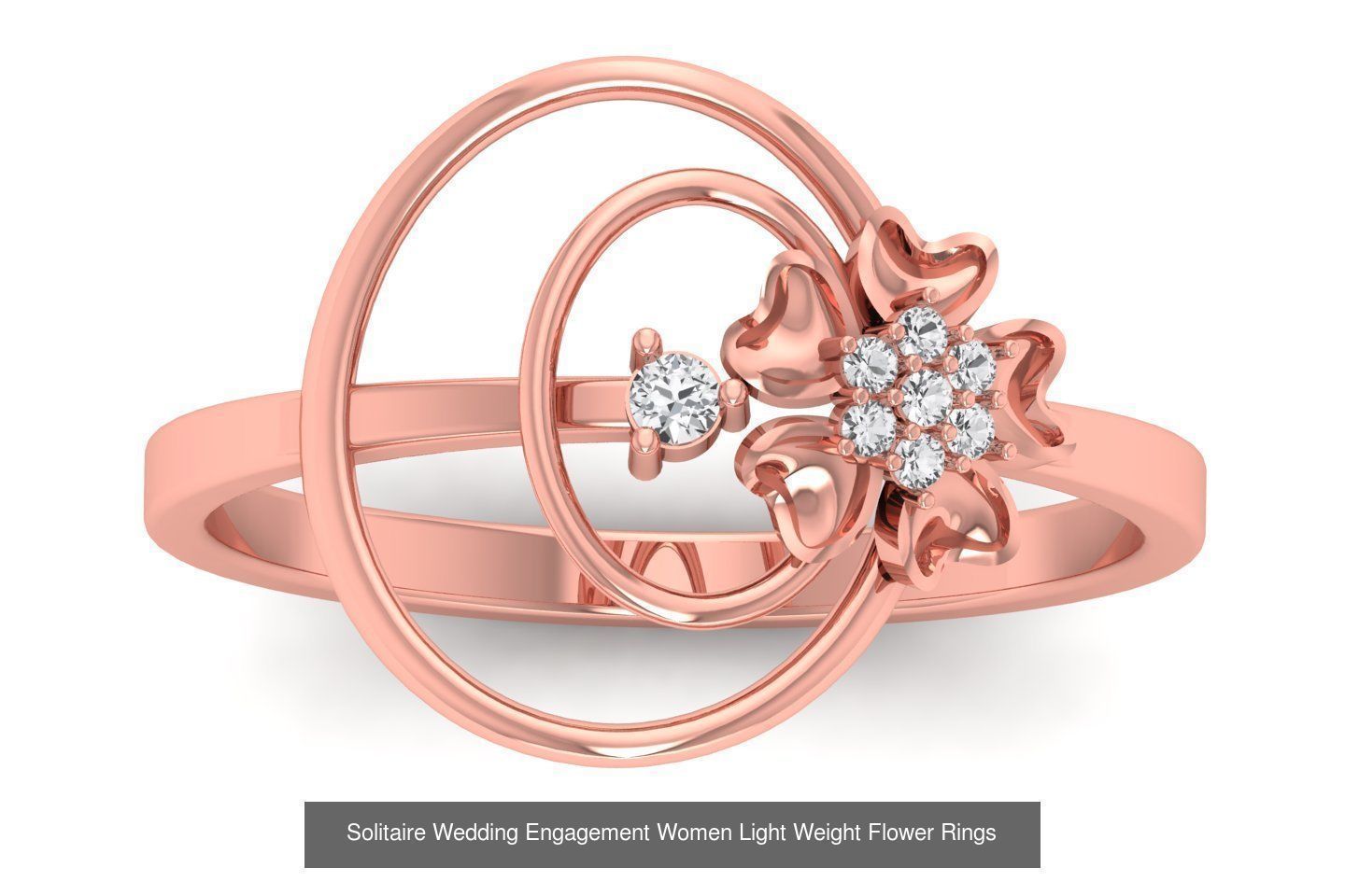 60 Solitaire Wedding Engagement Women Flower Rings Collection _16