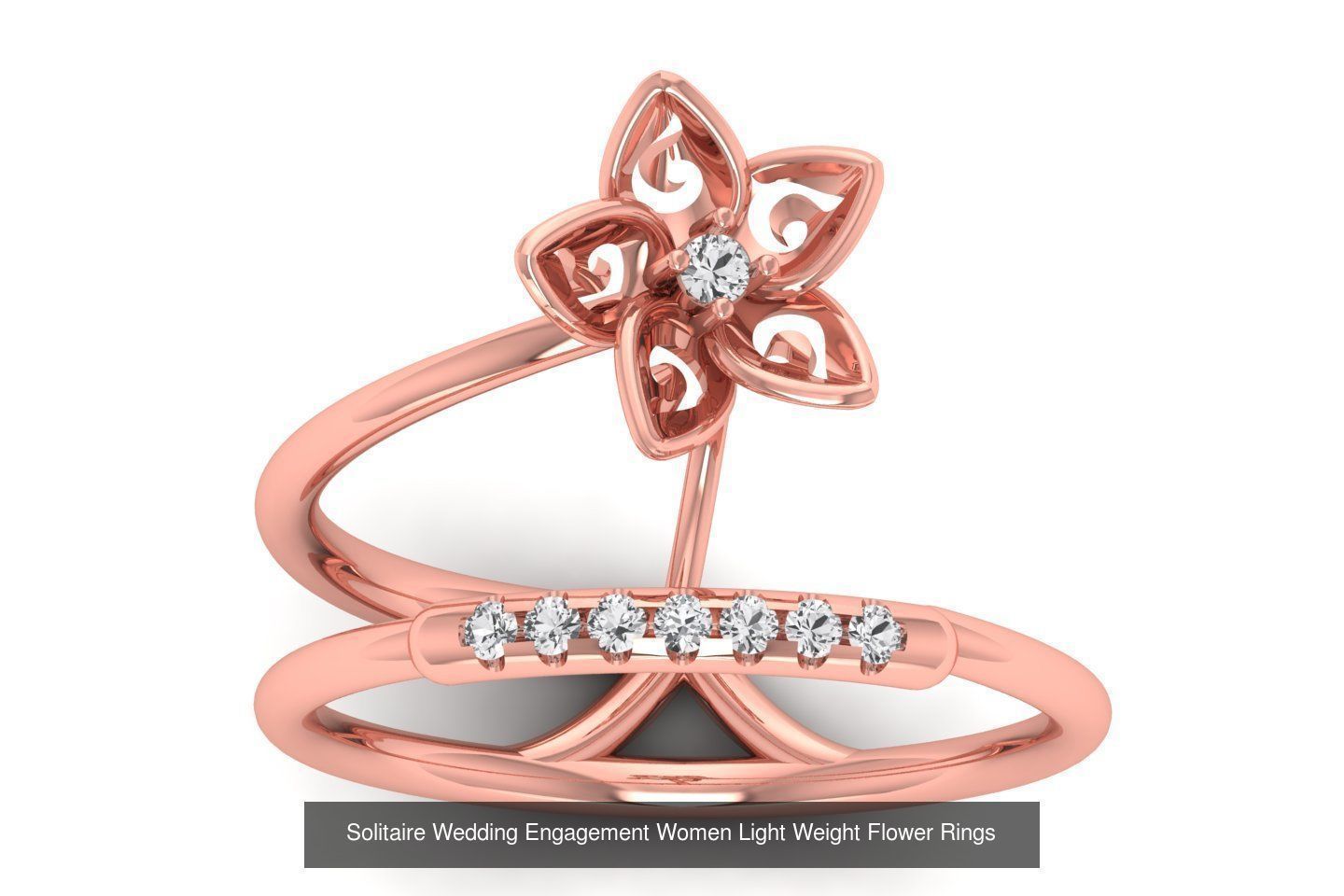 60 Solitaire Wedding Engagement Women Flower Rings Collection _40